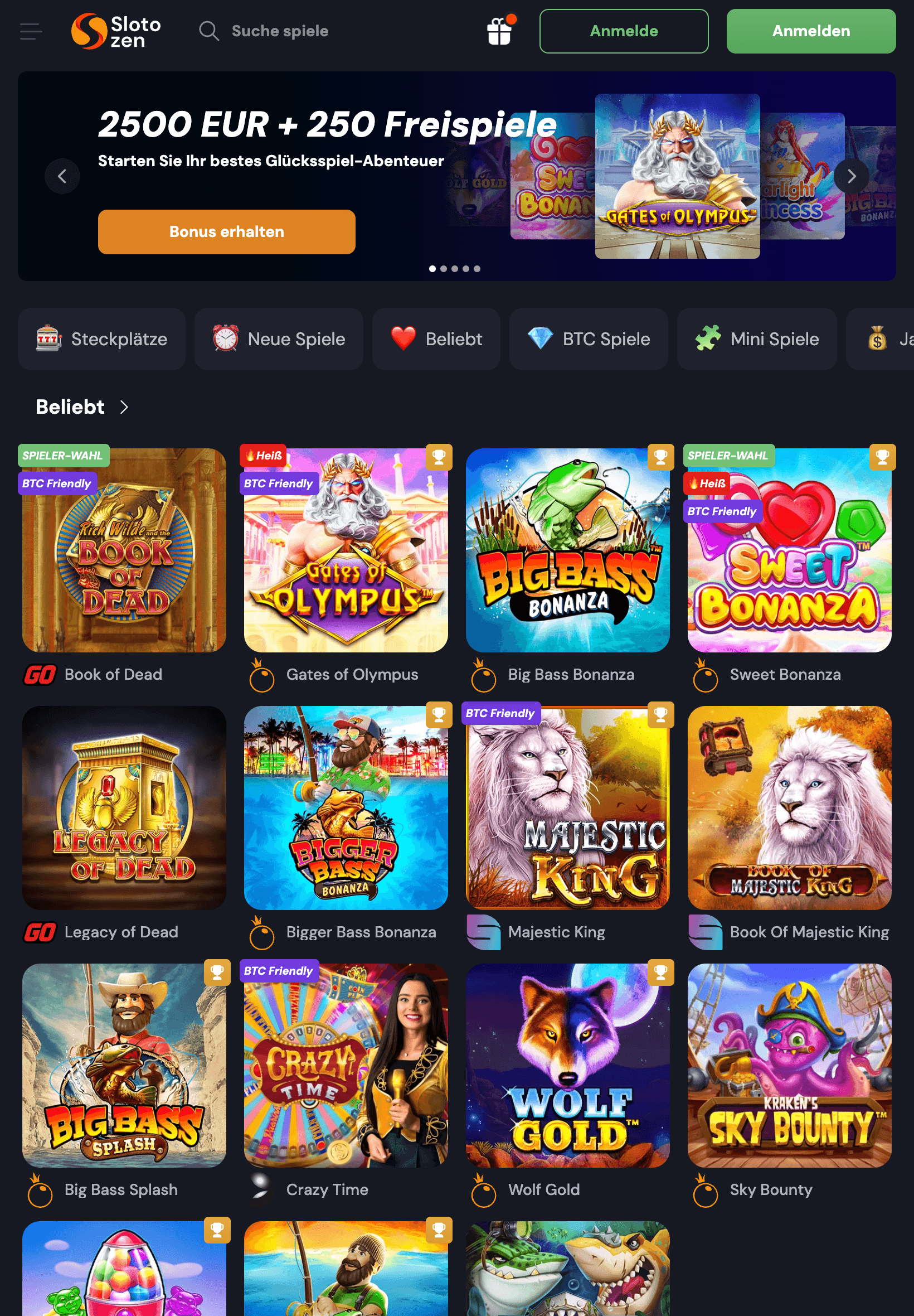 Slotozen Casino Design