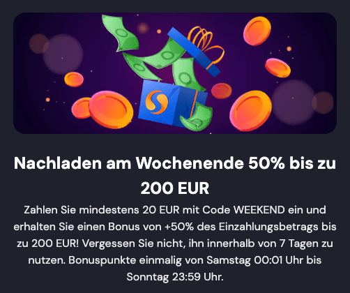 Slotozen Casino Weeekend Bonus